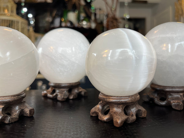 Selenite (Satin Spar) Orb/ Sphere