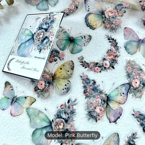 Butterfly of the Stars & Moon Stickers