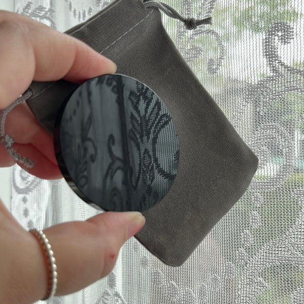 Black Obsidian Scrying Mirror