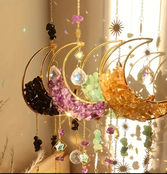 Crystal Moon Suncatchers
