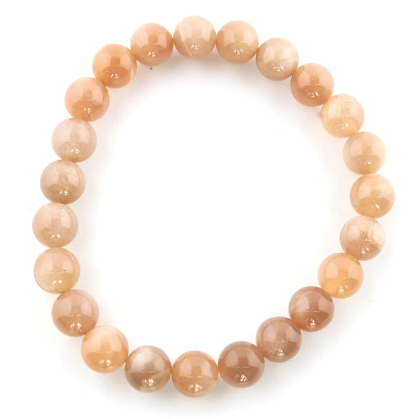 Tumbled 8mm Gemstone Bead Stretch Bracelet