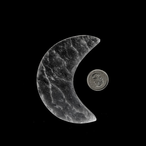 Selenite (Satin Spar) Moon
