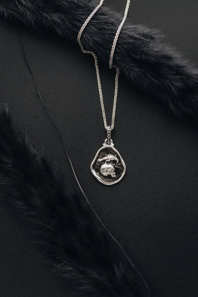 P + G Double Sided Coin Necklace