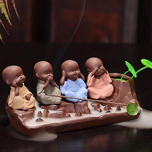 Baby Buddha Back-Flow Incense Burner