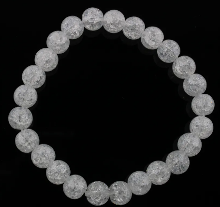 Round Gemstone Bead Stretch Bracelet