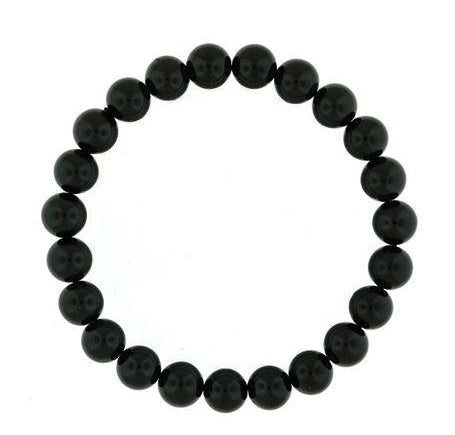 Round Gemstone Bead Stretch Bracelet