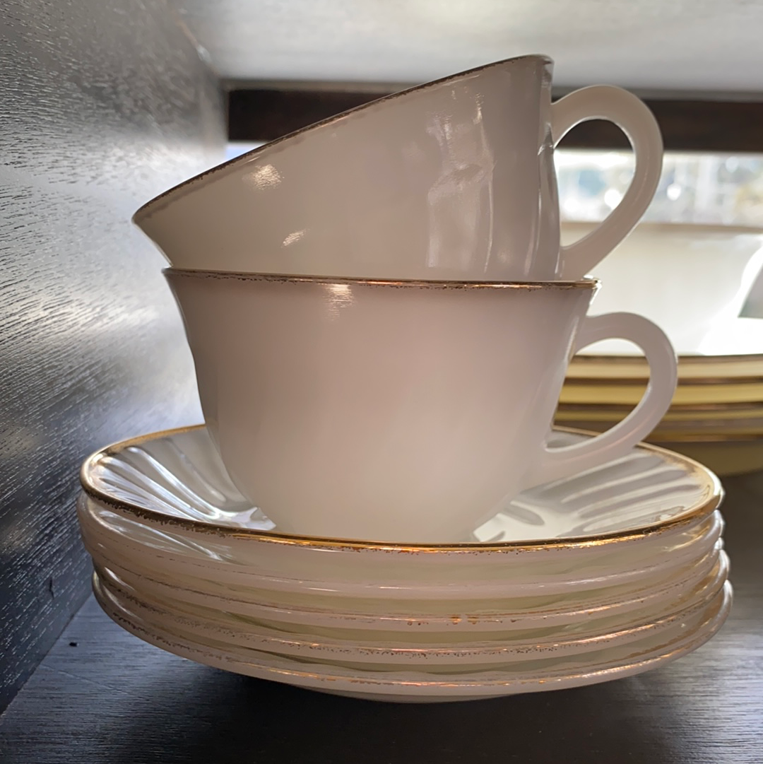 Fire king tea cup and saucer hotsell