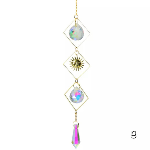Gold Crystal Suncatcher 3