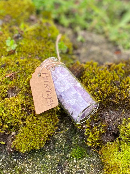 Small Wish Bottles w/ Guiding Crystals