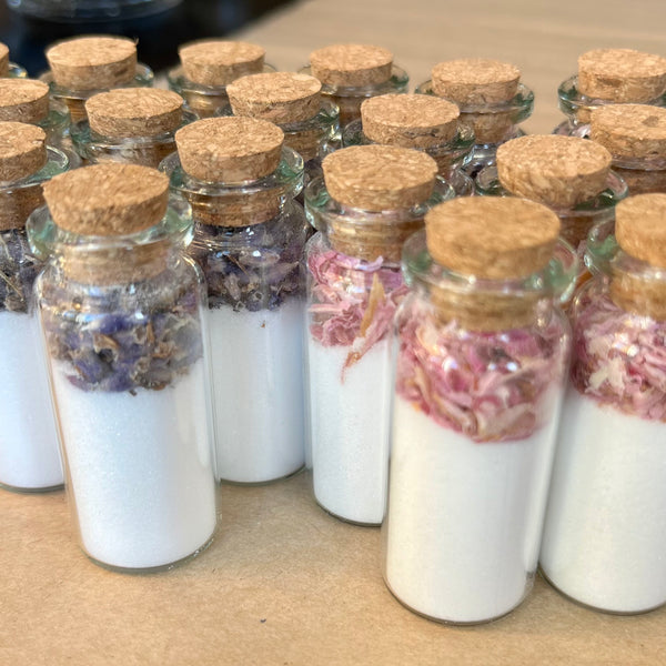 Small Wish Bottles w/ Crushed Crystals