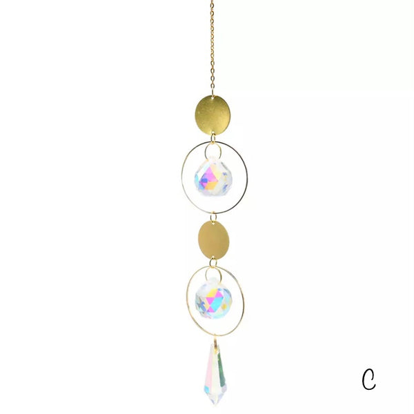 Gold Crystal Suncatcher 3