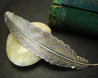 Victorian Style Silver Plated Hair Clips