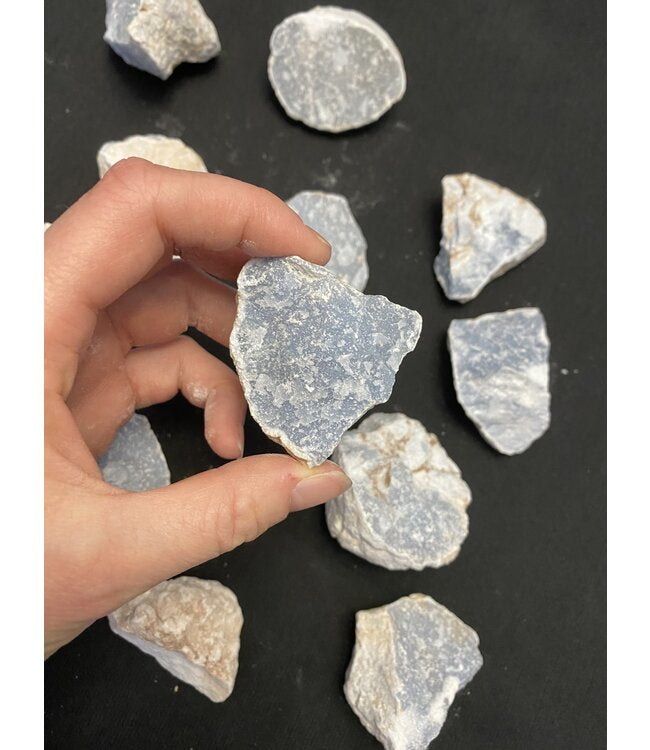 Angelite Rough Stone – Peace & Angelic Connection Healing Crystal