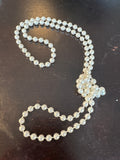 Single Strand Faux Pearls 17” - Cream