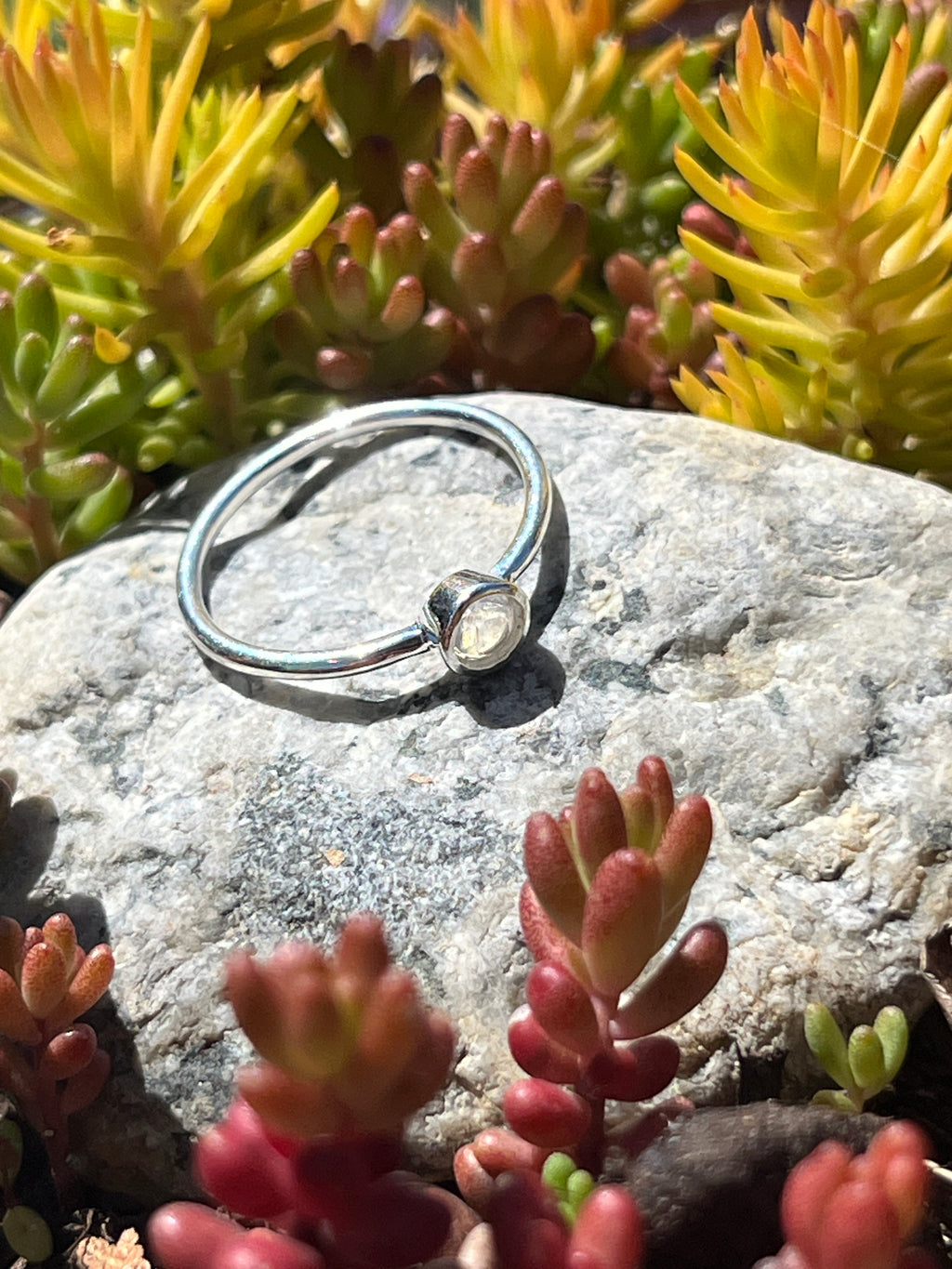 Silver Ring w/ Semi Precious Stone