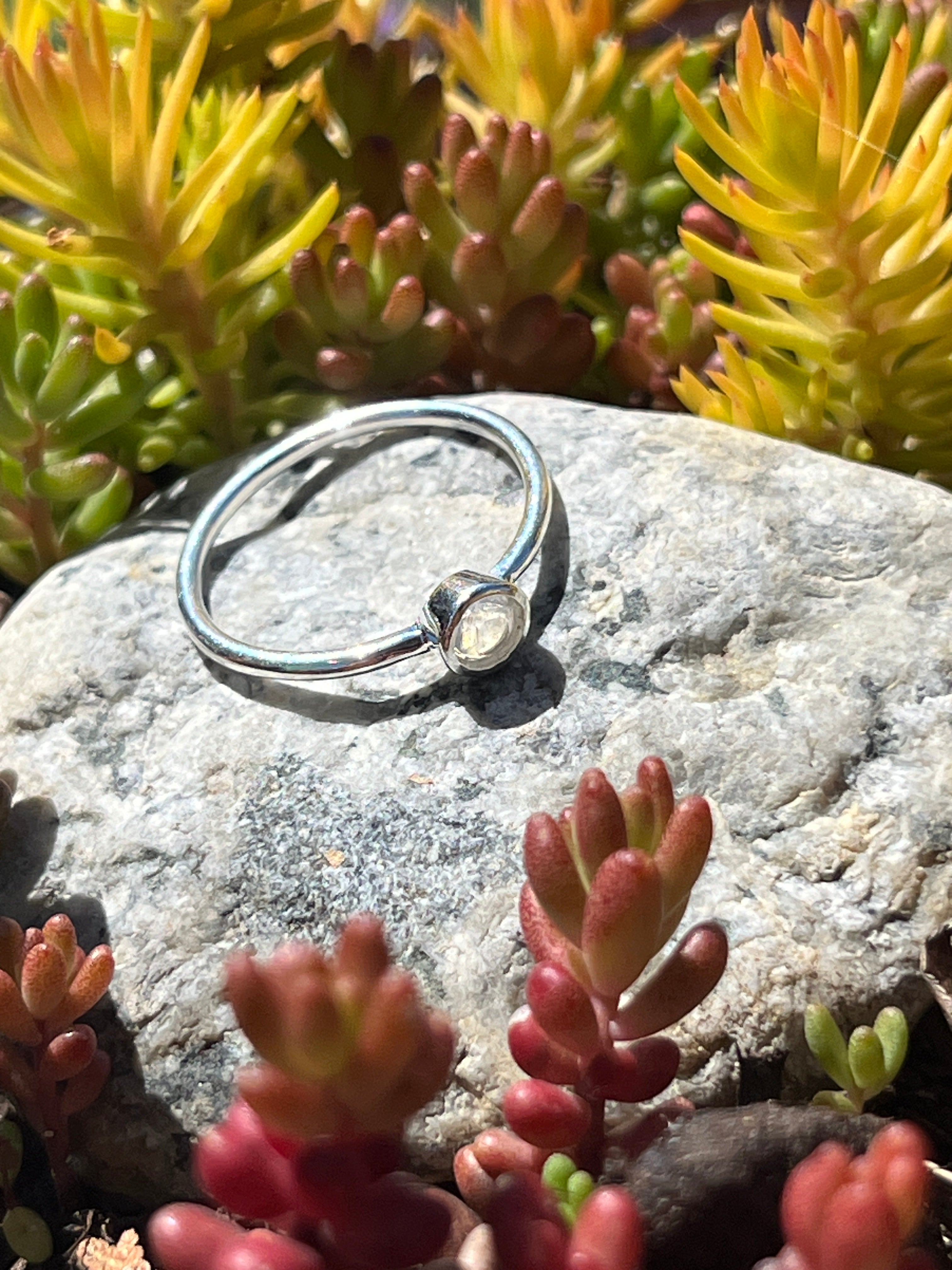 Silver Ring w/ Semi Precious Stone