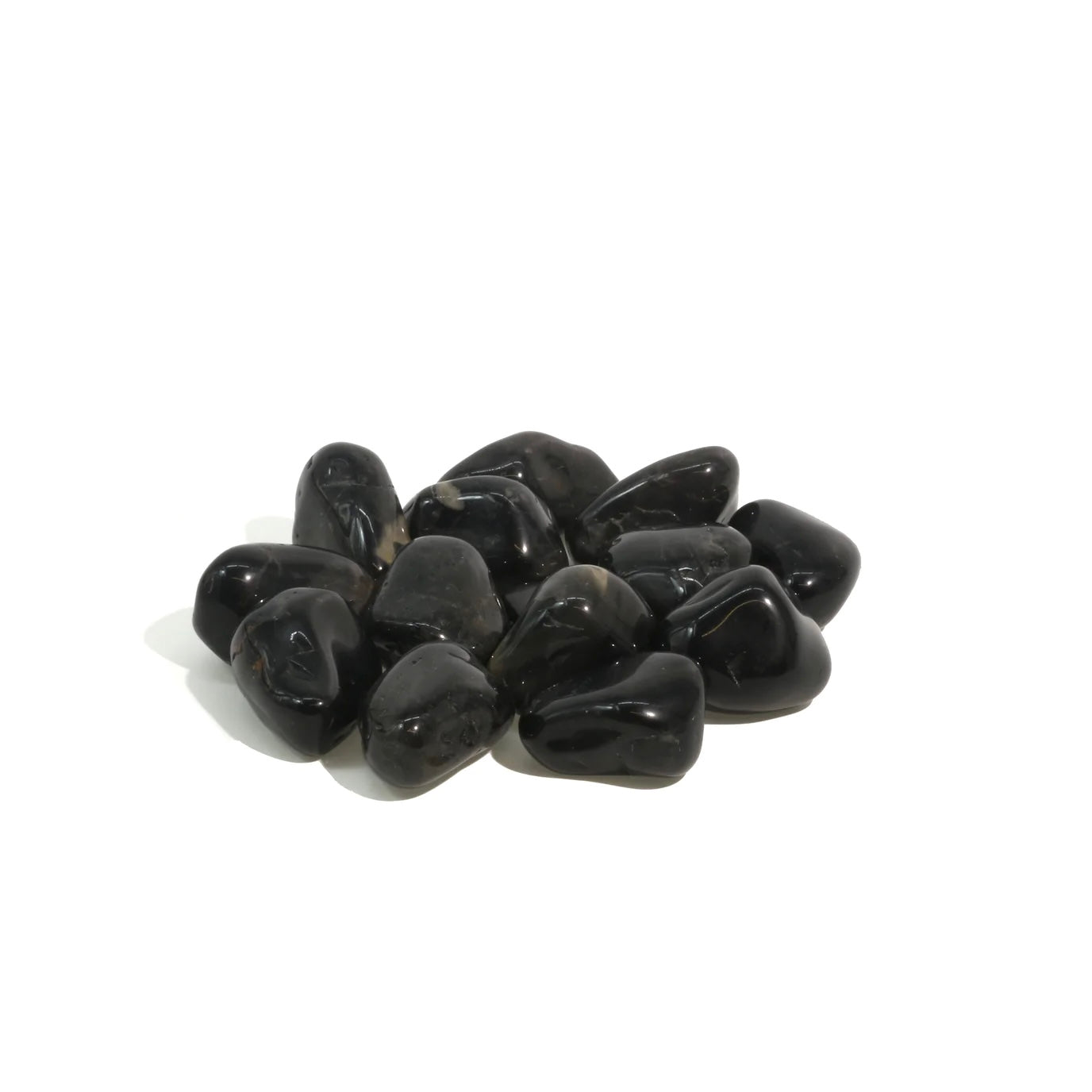 Black Onyx Tumbled Stone – Strength & Grounding Healing Crystal