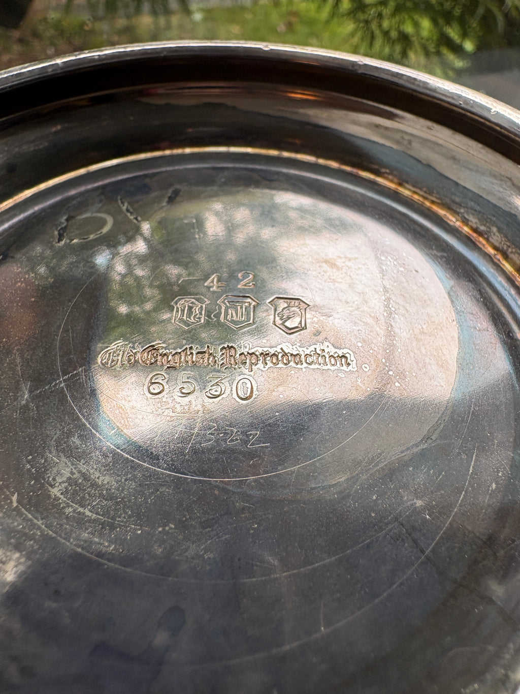 Vintage Old English Grapevine Silverplate Bowl