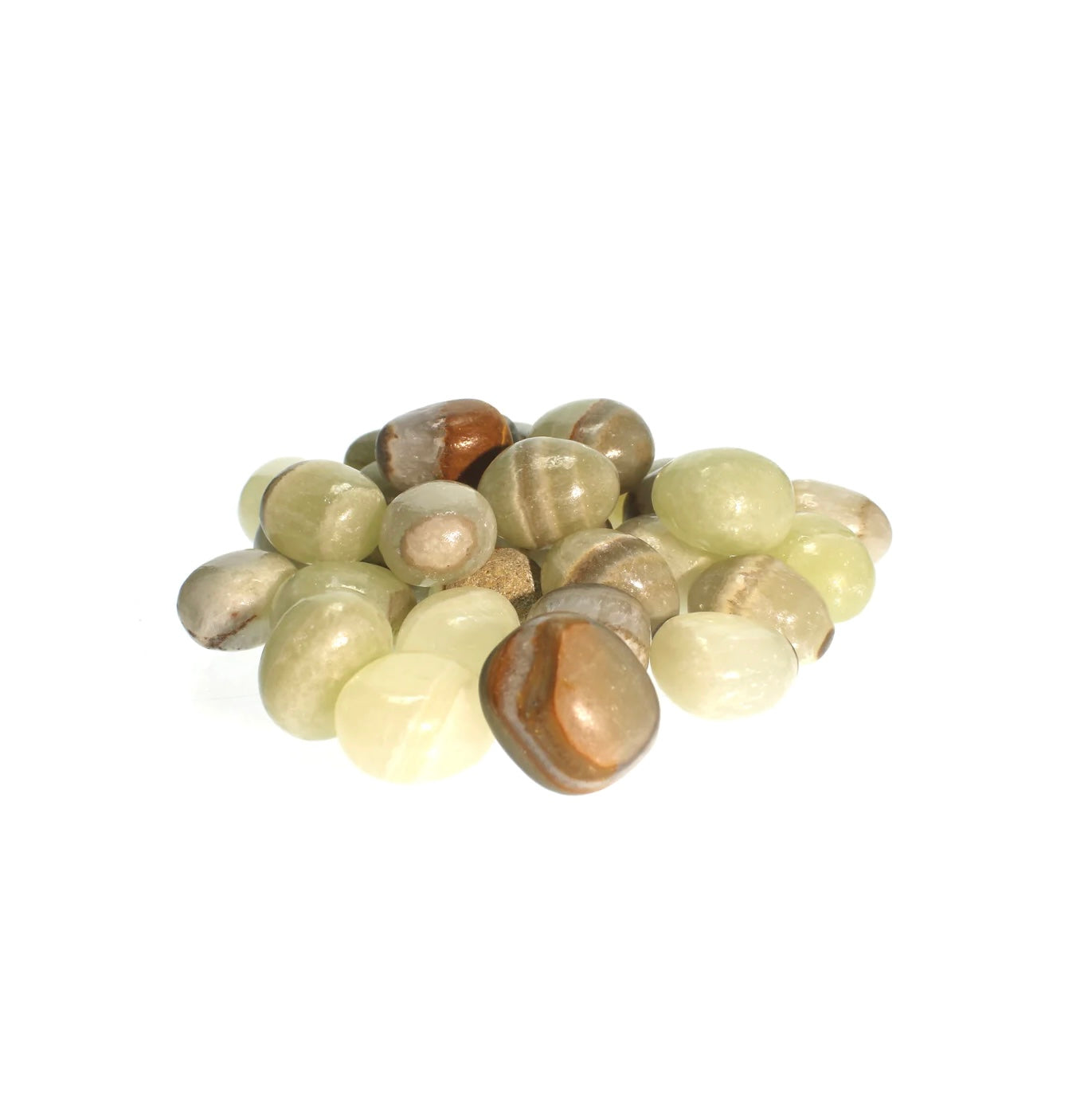 Aragonite Green Tumbled Stone – Grounding & Heart Healing Crystal