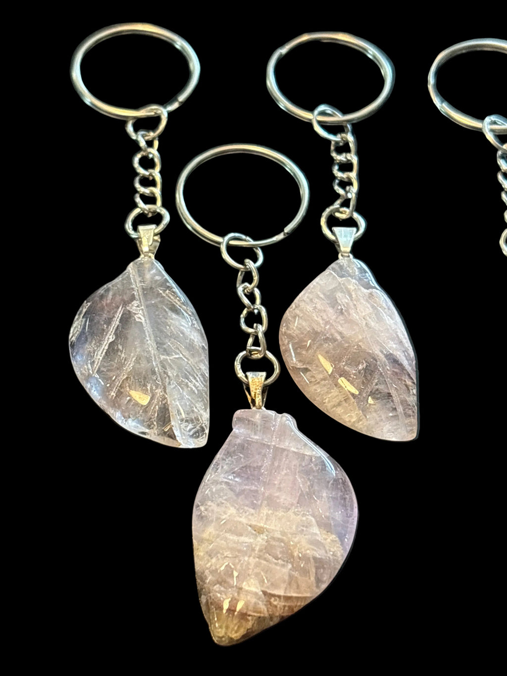 Leaf Crystal Keychain