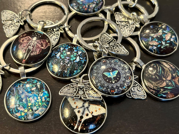Moth Keychain