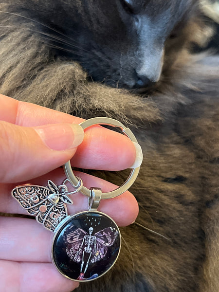 Moth Keychain