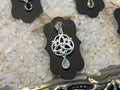 Celtic Silver Pendant w/ Semi Precious Stone