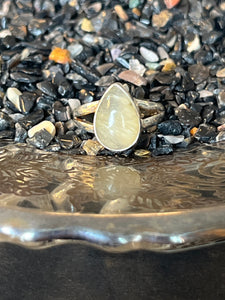 Silver .925 Rutilated Quartz Ring (183)