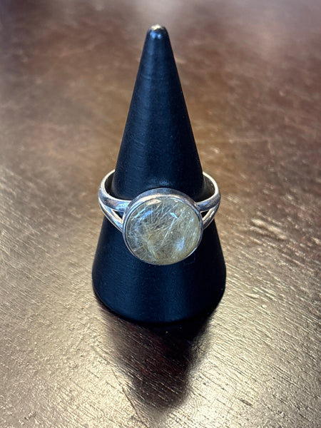 Silver .925 Rutilated Quartz Ring (183)