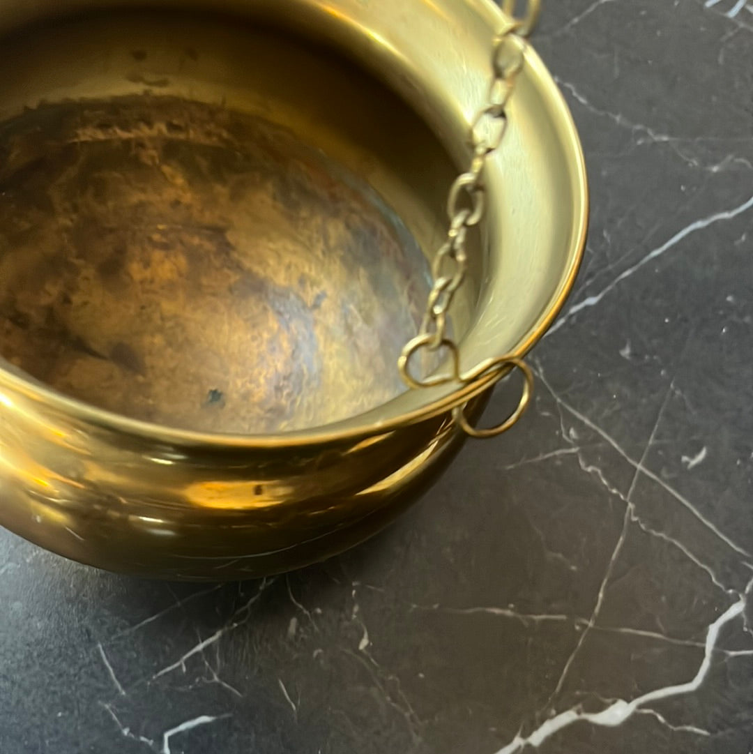 Hanging Brass Pot/ Cauldron Small