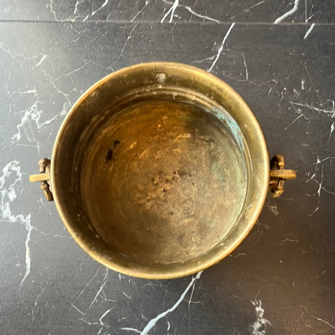 Pot Belly Brass Pot/ Cauldron Medium