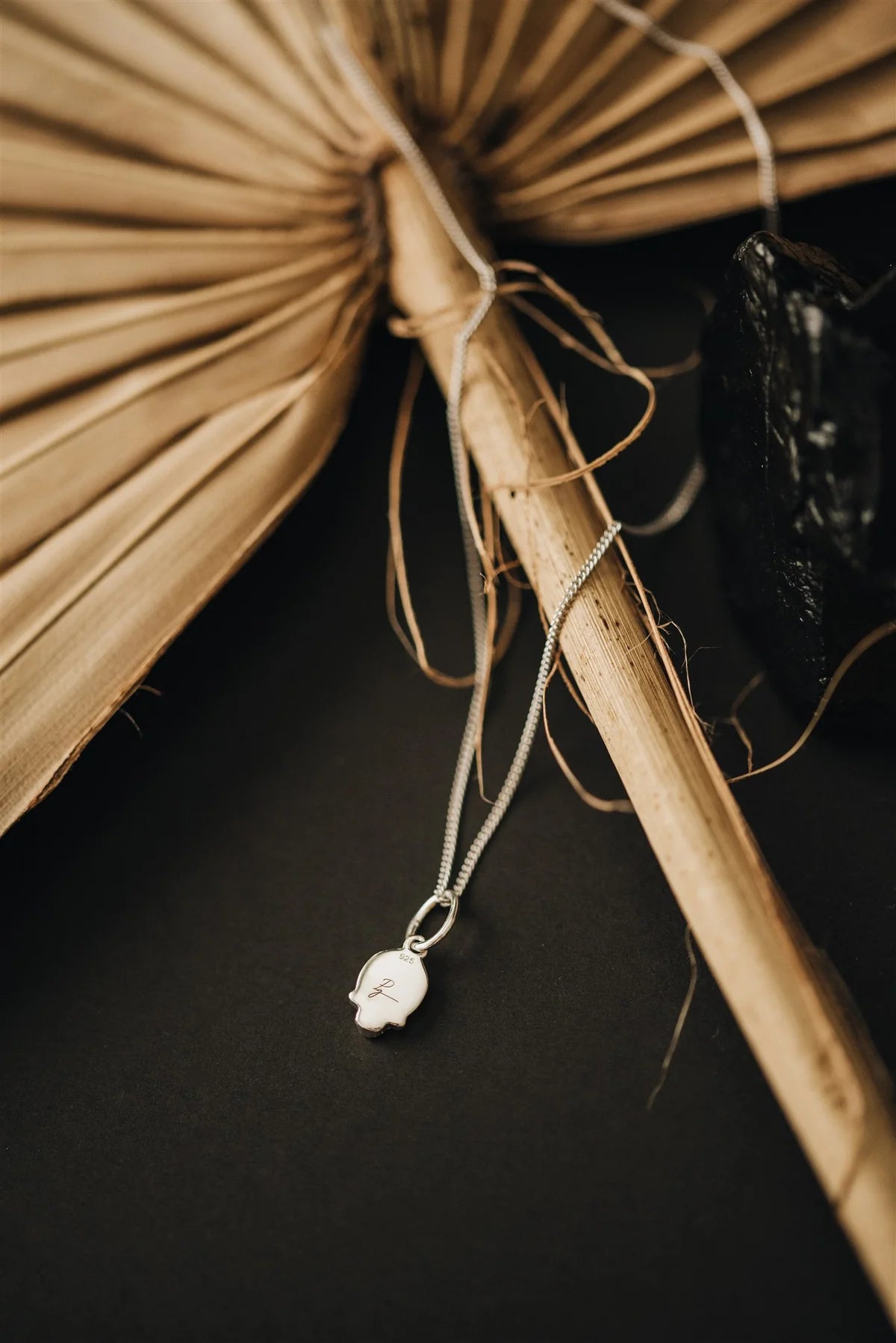P + G Stoned Skull Pendant