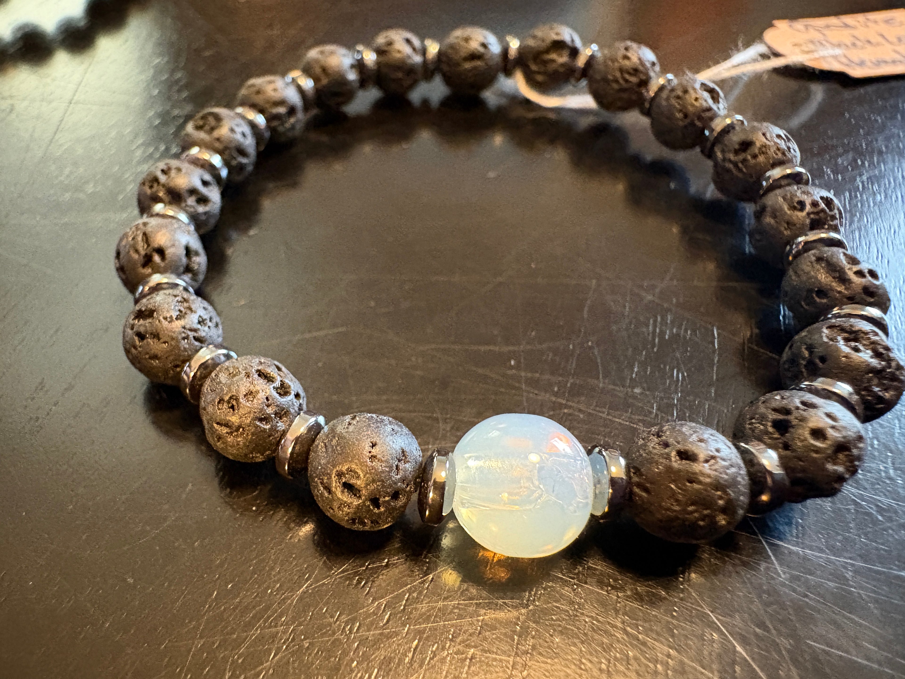 Kids Lava Bracelet w/ Hematite by Brent McMaster