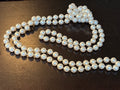 Single Strand Faux Pearls 29.5” - Ivory