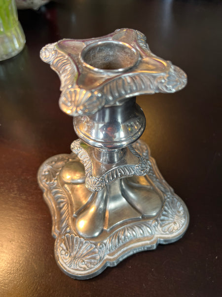 Old English Reproduction Silver Candle Stick 5.5”
