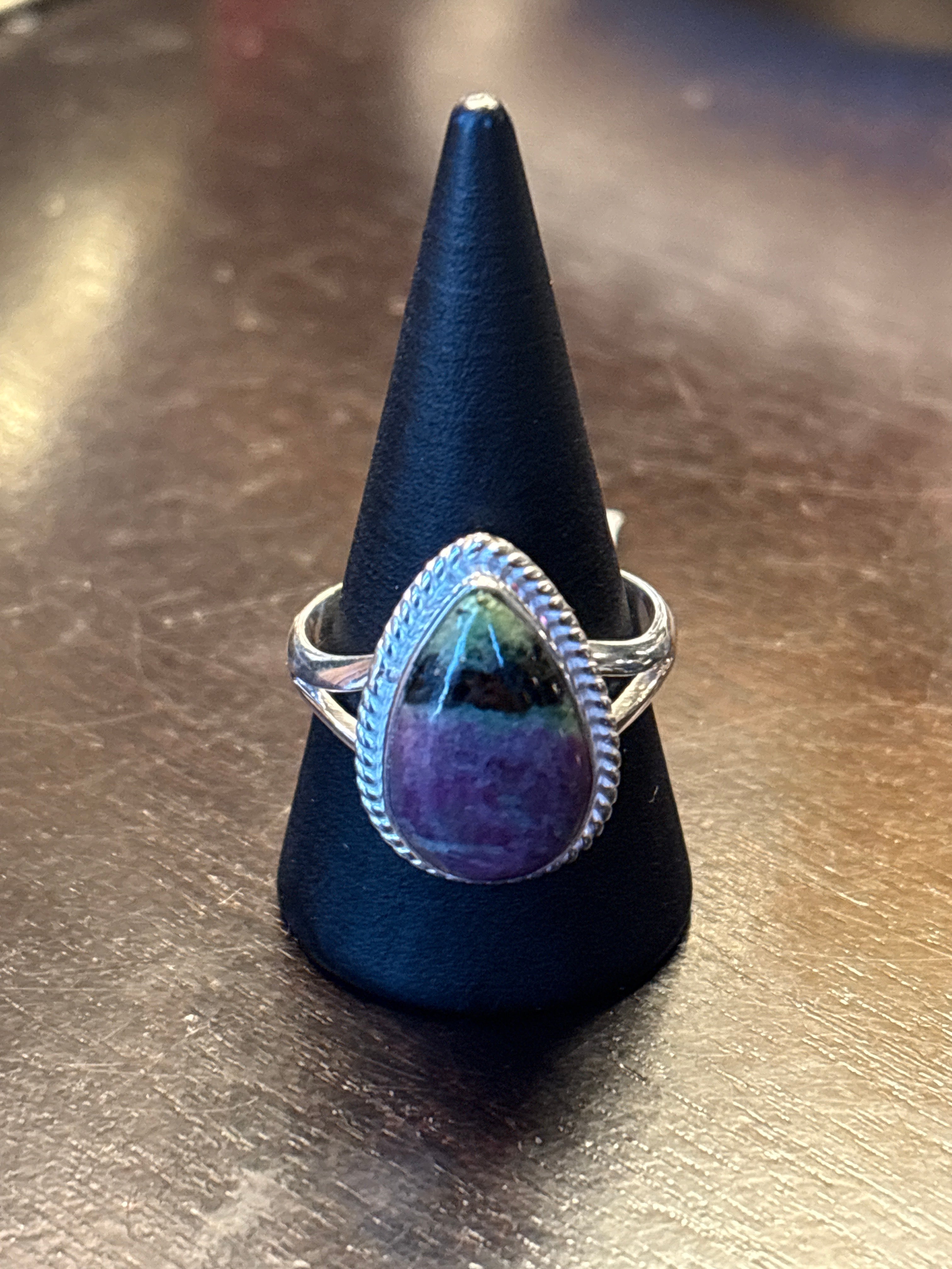 Silver .925 Ruby Zoisite Ring (182) – Passion & Heart Healing Crystal Jewelry