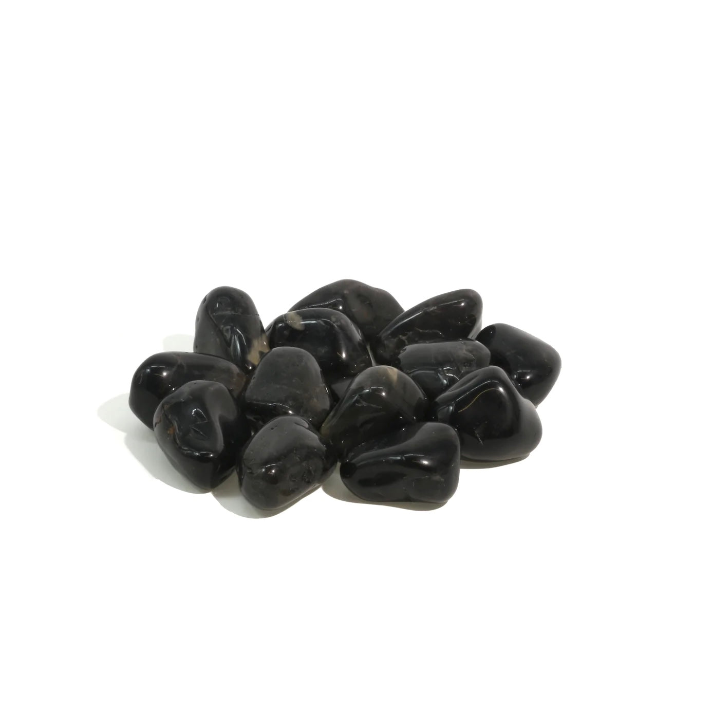 Black Onyx Tumbled Stone – Strength & Grounding Healing Crystal