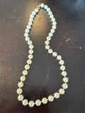 Single Strand Faux Pearls 9” - Cream w/ Clasp