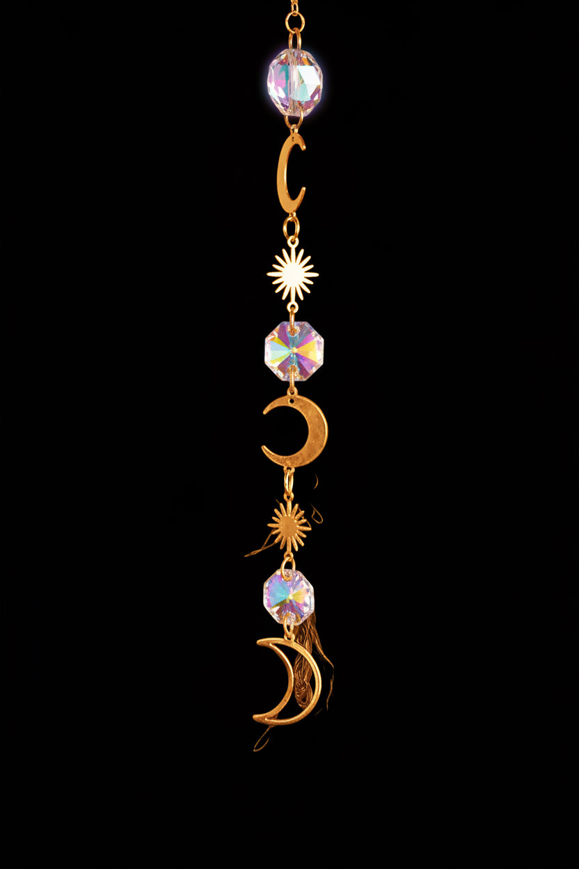 Gold Crystal Suncatcher