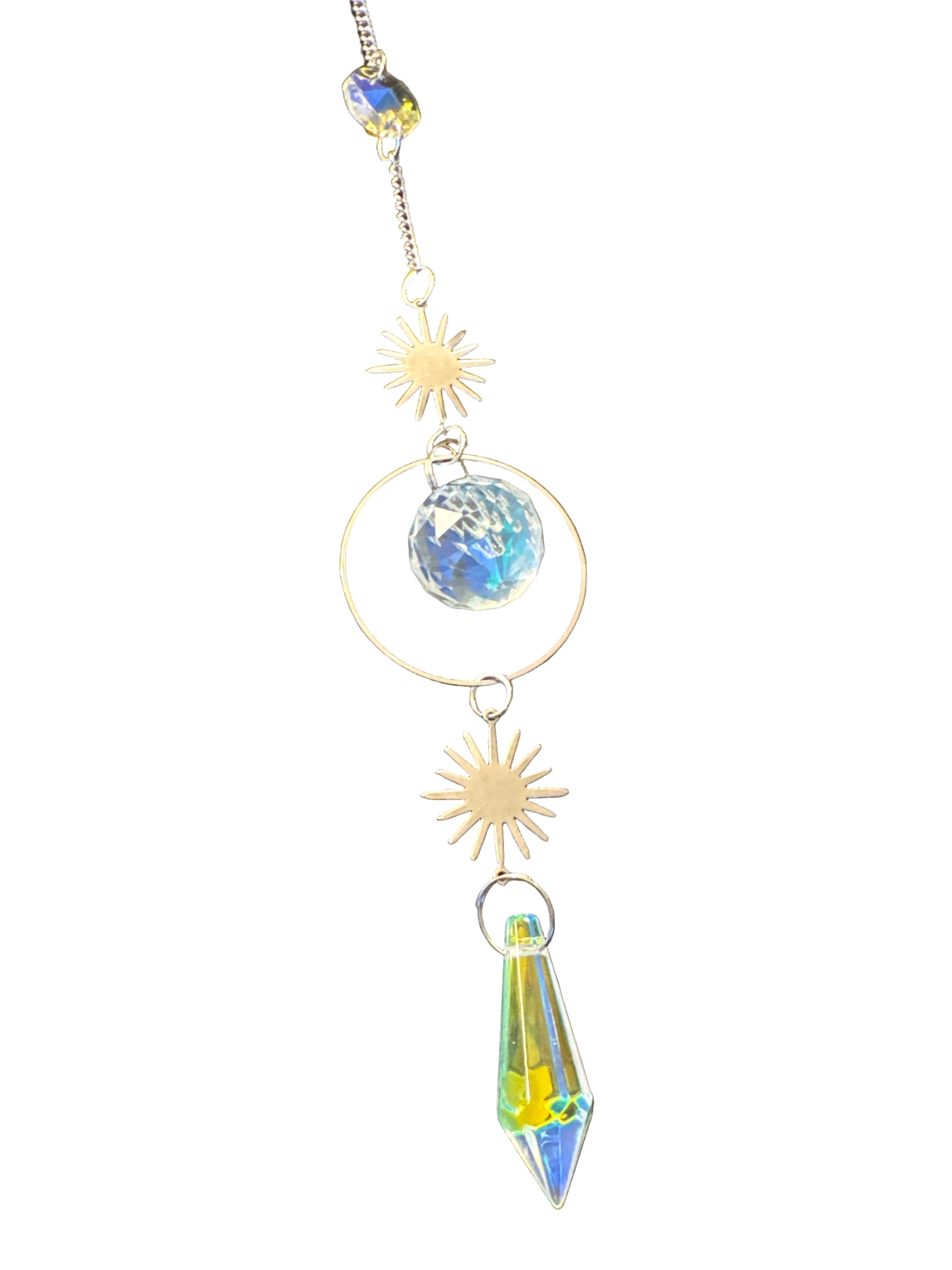 Silver Crystal Suncatcher