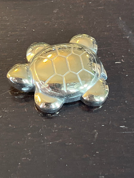 Pyrite Turtle Charm