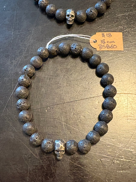 Cognac Baltic Amber w/ Lava & Skulls by Brent McMaster