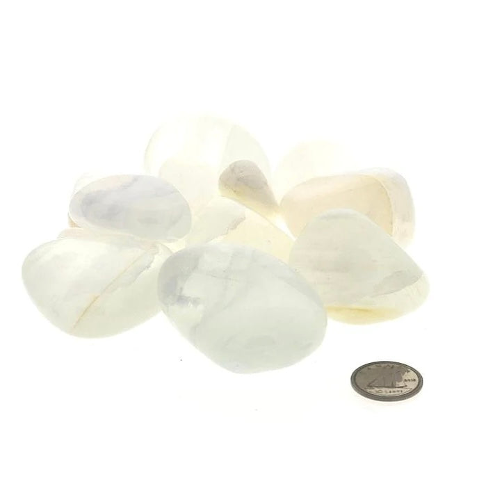 Aragonite White Tumbled Stone – Purity & Grounding Healing Crystal