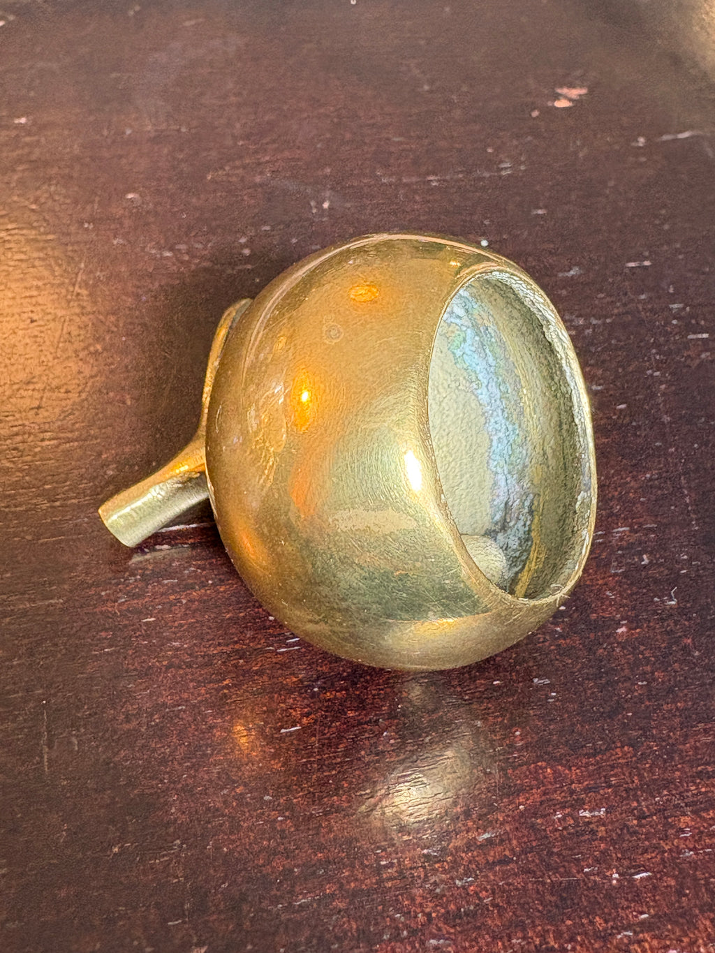 Vintage Brass Apple Ritual Bell