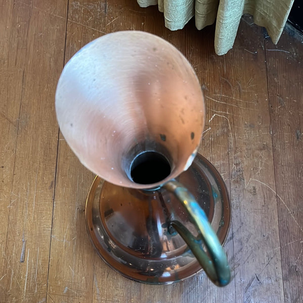 Vintage Copper Jug with Brass Handle