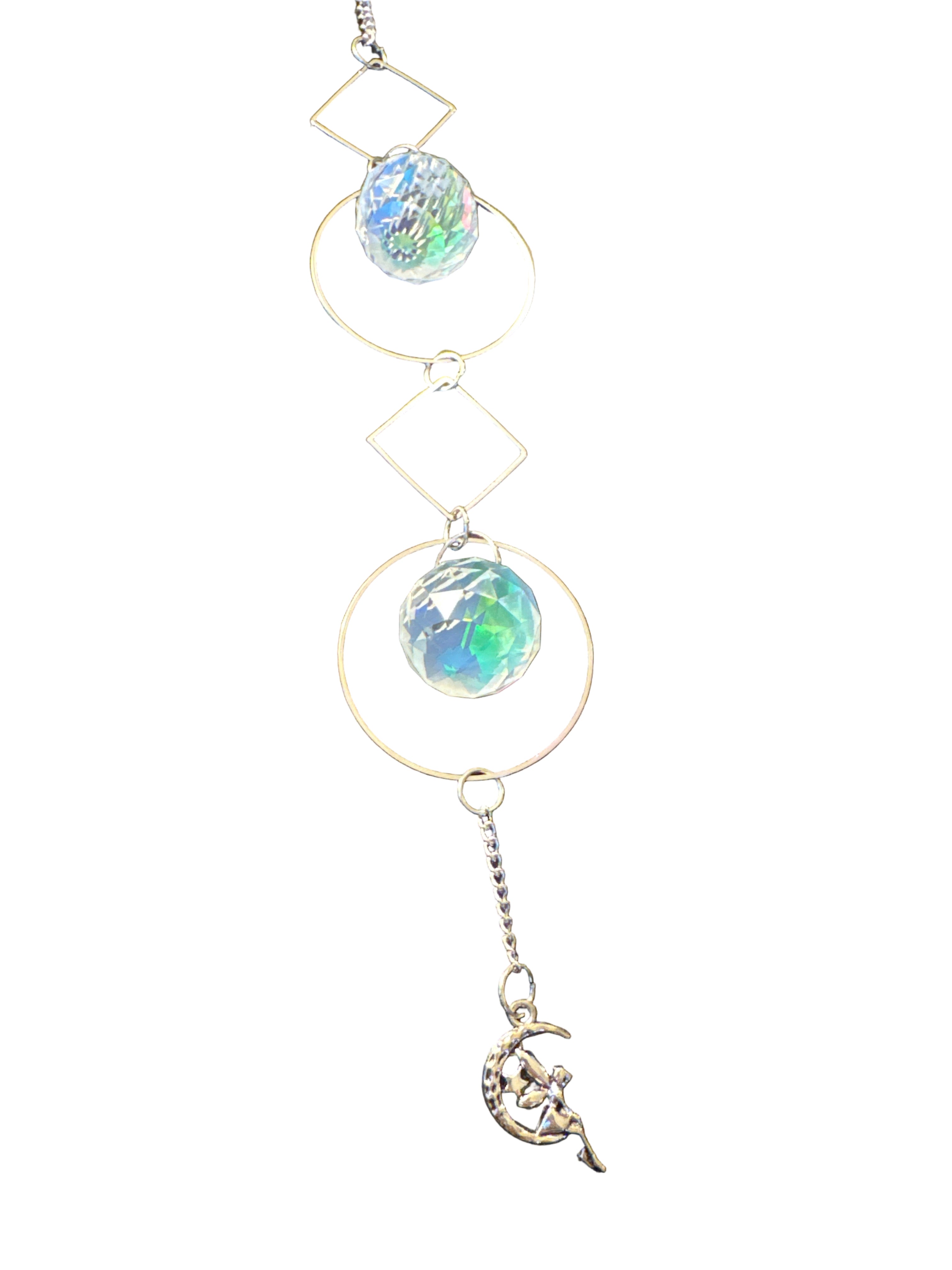 Silver Crystal Suncatcher