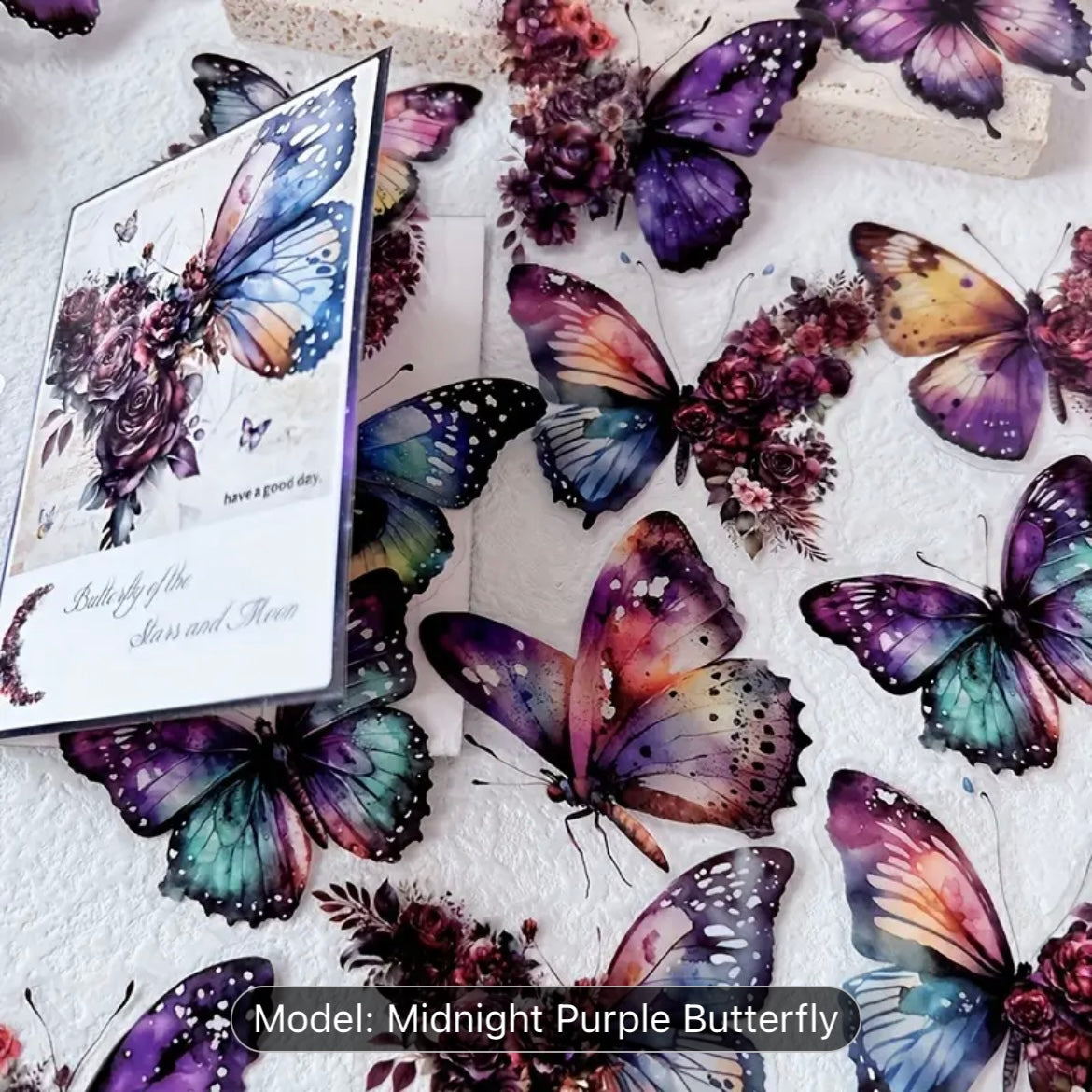 Butterfly of the Stars & Moon Stickers