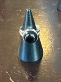 Silver .925 Black Onyx Ring (166) – Strength & Grounding Crystal Jewelry