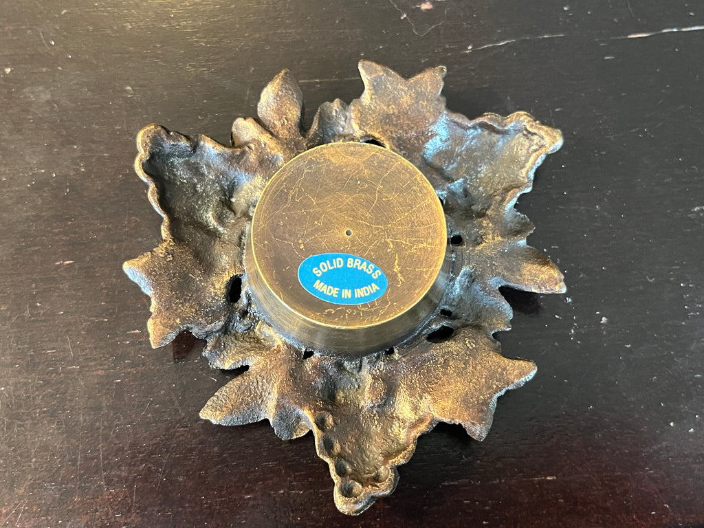 Brass Grape Tea Light Holder
