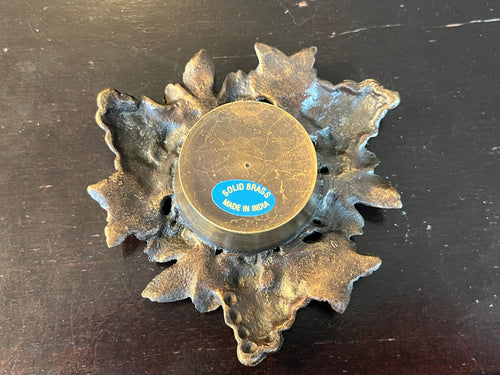 Brass Grape Tea Light Holder
